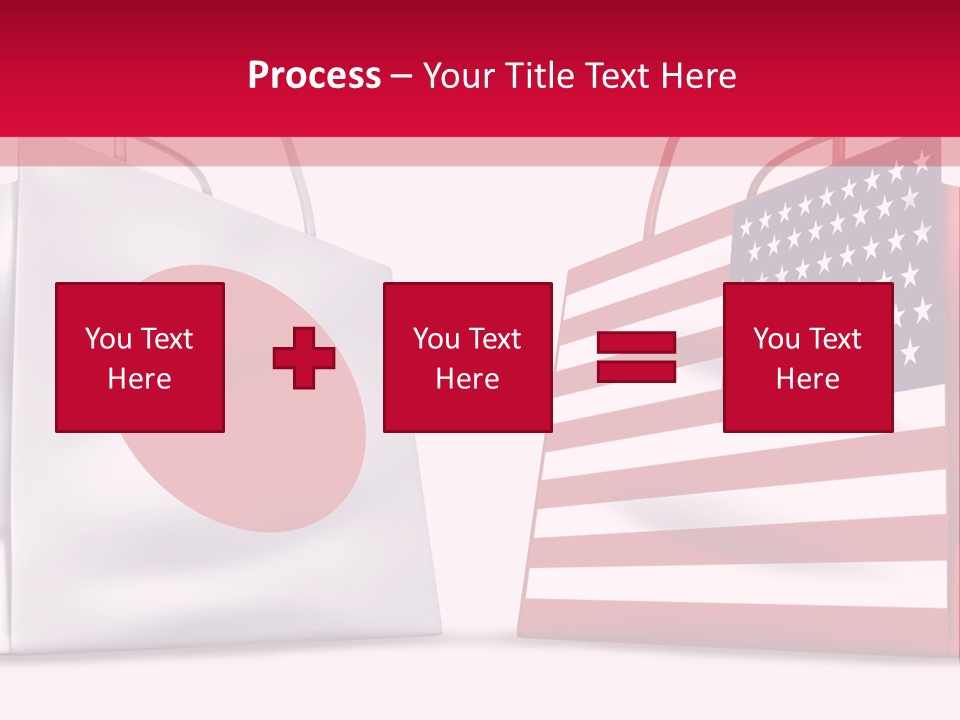 A Shopping Bag With The American Flag On It PowerPoint Template