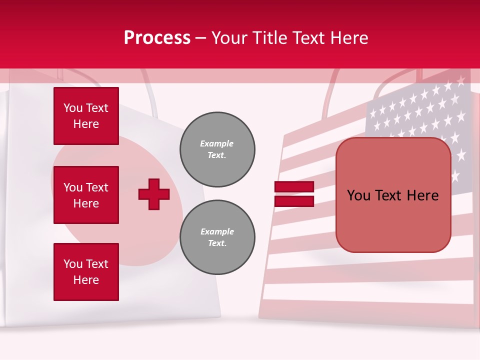 A Shopping Bag With The American Flag On It PowerPoint Template