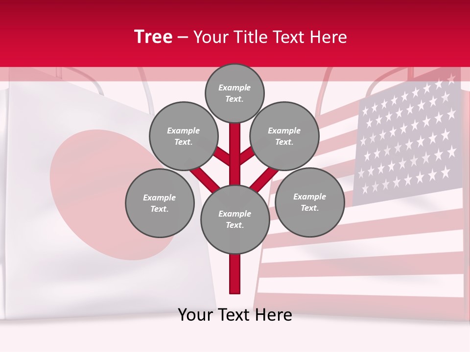 A Shopping Bag With The American Flag On It PowerPoint Template