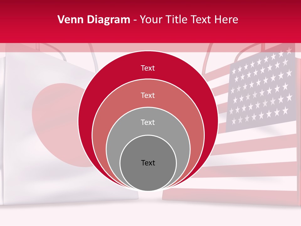 A Shopping Bag With The American Flag On It PowerPoint Template