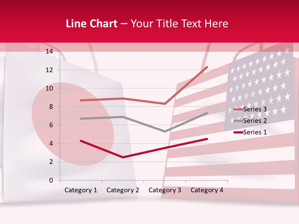 A Shopping Bag With The American Flag On It PowerPoint Template