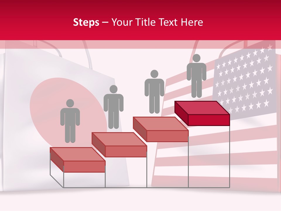 A Shopping Bag With The American Flag On It PowerPoint Template