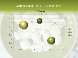 A Green Plate Topped With Cauliflower On Top Of A Table PowerPoint Template