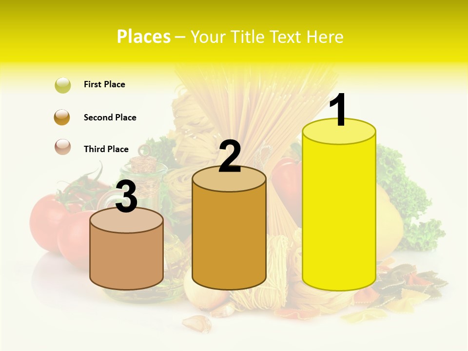 A Bunch Of Different Types Of Pasta And Vegetables PowerPoint Template