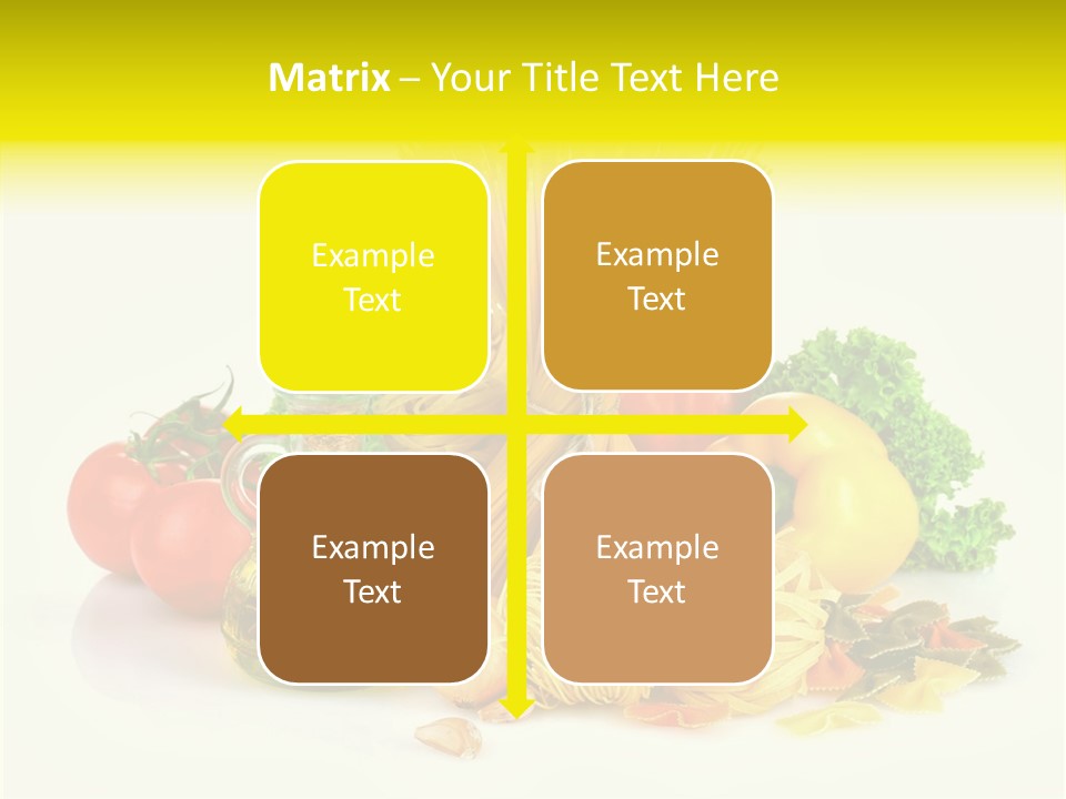 A Bunch Of Different Types Of Pasta And Vegetables PowerPoint Template