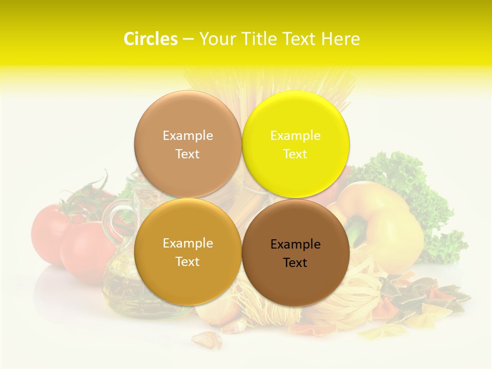 A Bunch Of Different Types Of Pasta And Vegetables PowerPoint Template