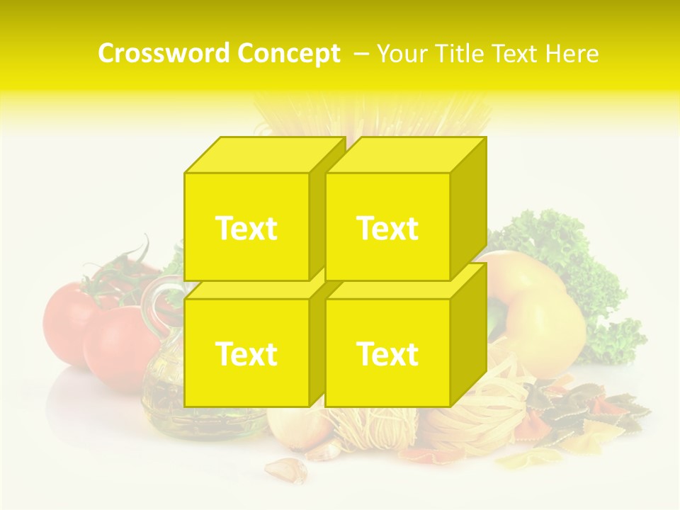 A Bunch Of Different Types Of Pasta And Vegetables PowerPoint Template