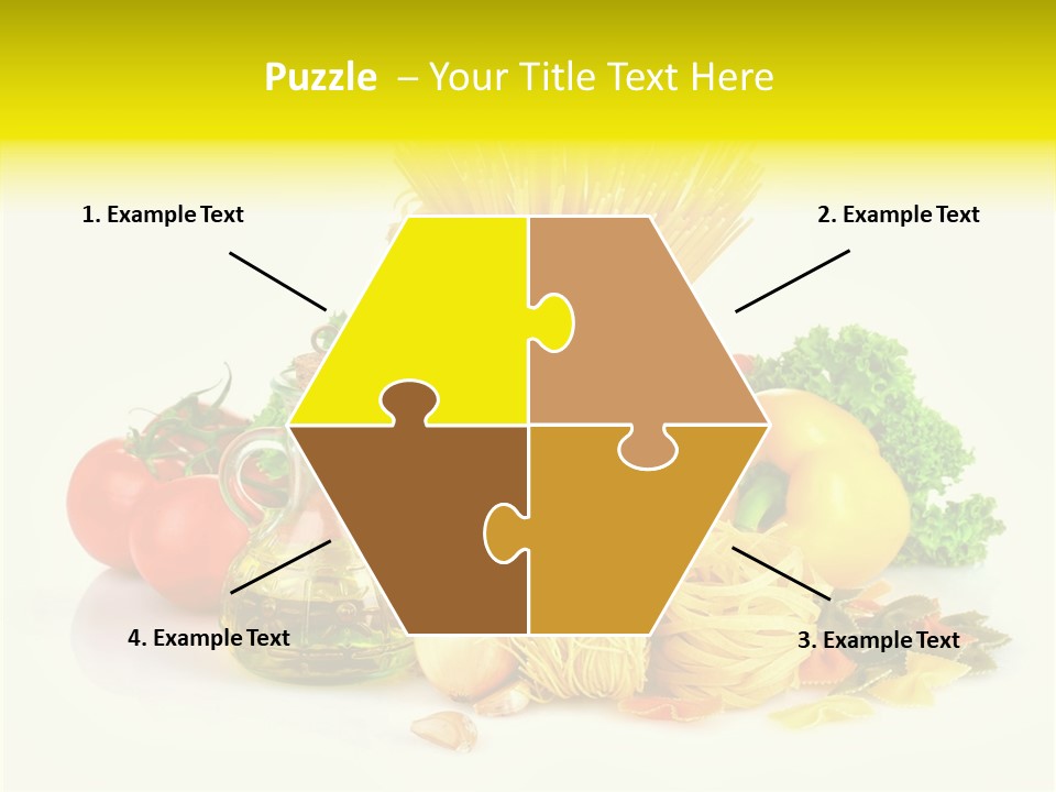 A Bunch Of Different Types Of Pasta And Vegetables PowerPoint Template