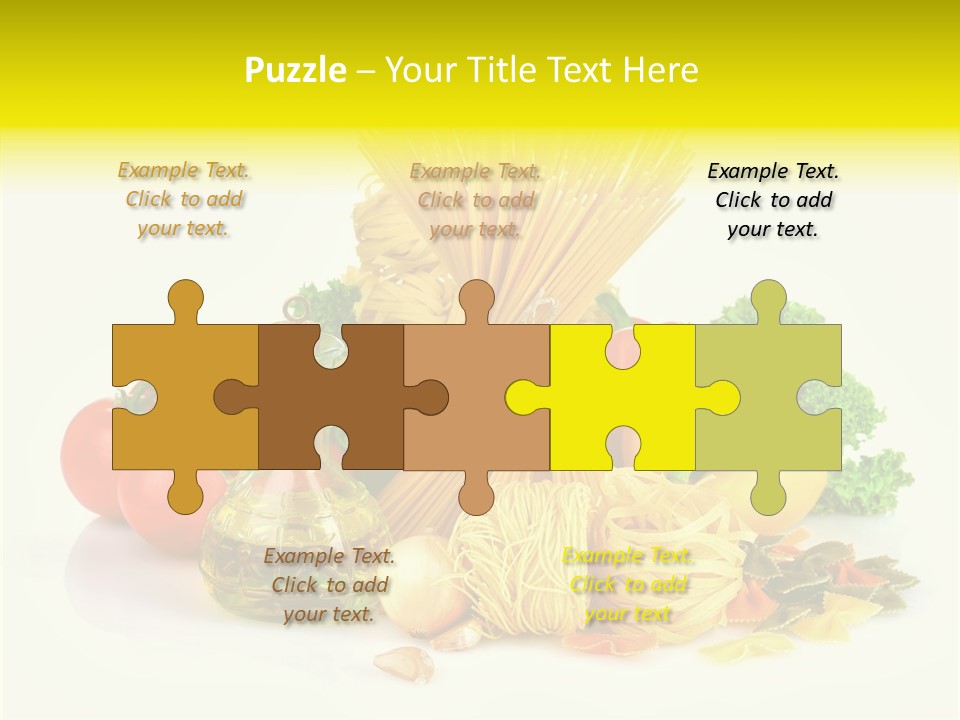 A Bunch Of Different Types Of Pasta And Vegetables PowerPoint Template