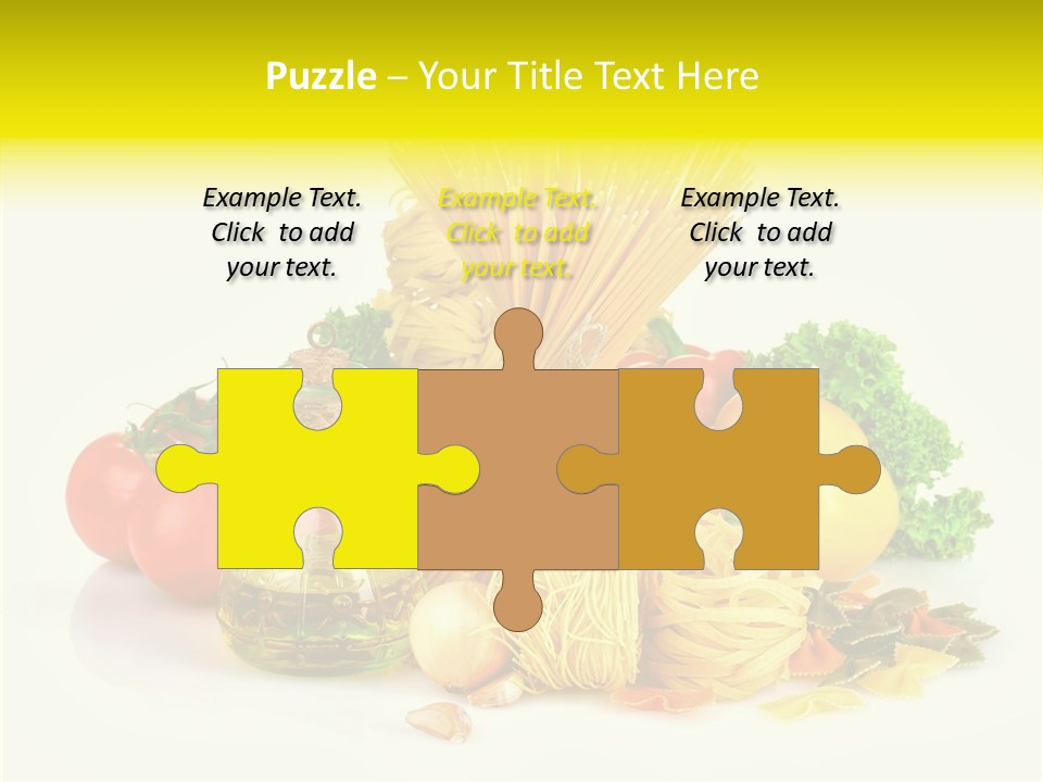 A Bunch Of Different Types Of Pasta And Vegetables PowerPoint Template