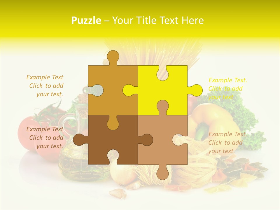 A Bunch Of Different Types Of Pasta And Vegetables PowerPoint Template