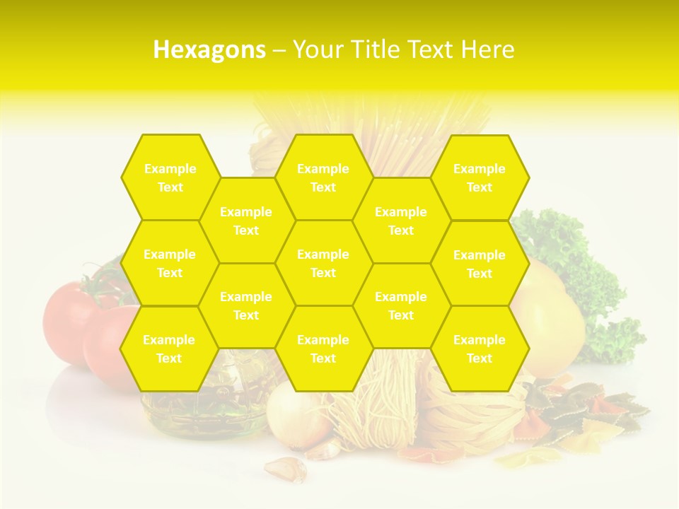 A Bunch Of Different Types Of Pasta And Vegetables PowerPoint Template