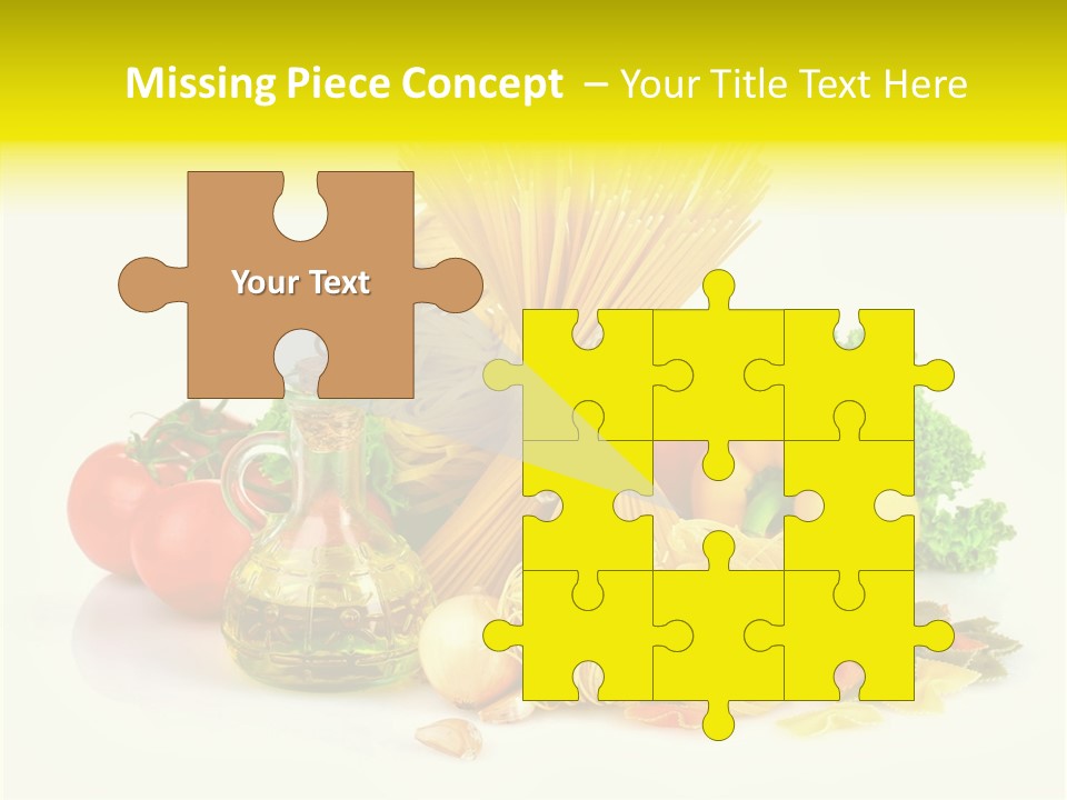 A Bunch Of Different Types Of Pasta And Vegetables PowerPoint Template