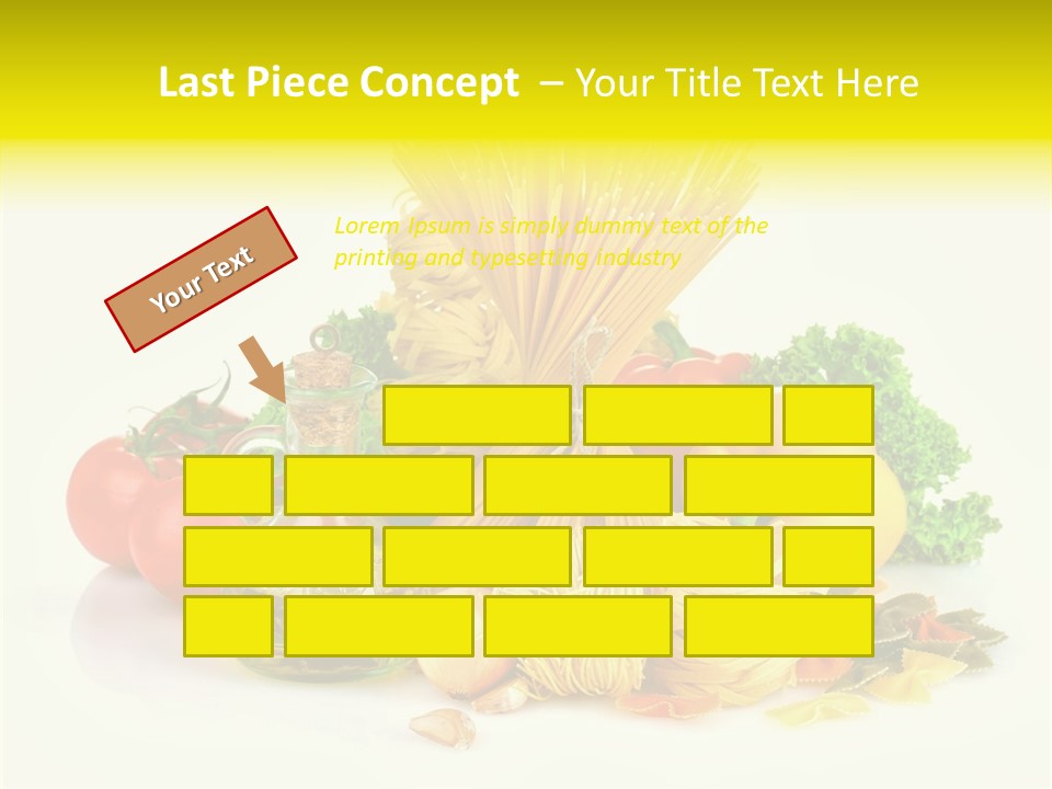 A Bunch Of Different Types Of Pasta And Vegetables PowerPoint Template