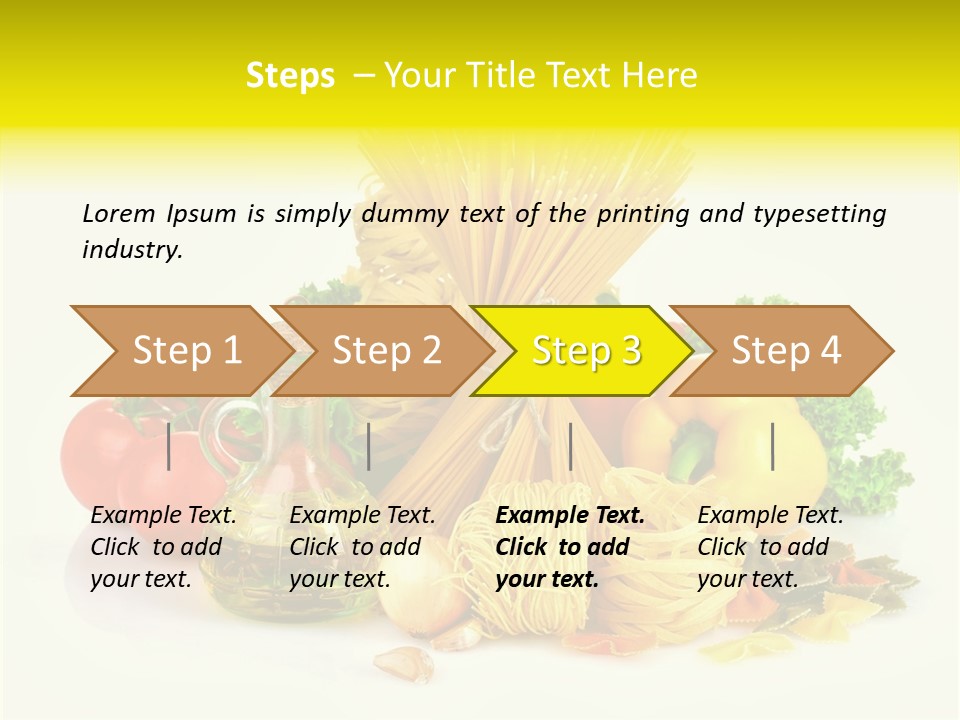 A Bunch Of Different Types Of Pasta And Vegetables PowerPoint Template