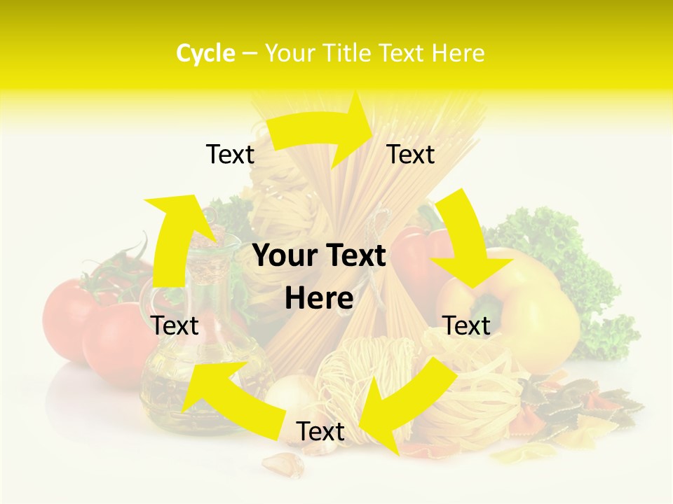 A Bunch Of Different Types Of Pasta And Vegetables PowerPoint Template