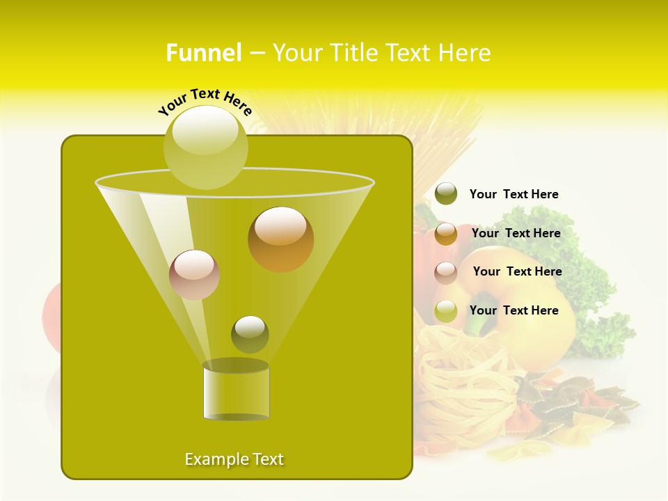 A Bunch Of Different Types Of Pasta And Vegetables PowerPoint Template
