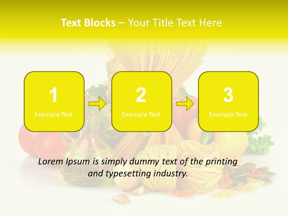 A Bunch Of Different Types Of Pasta And Vegetables PowerPoint Template