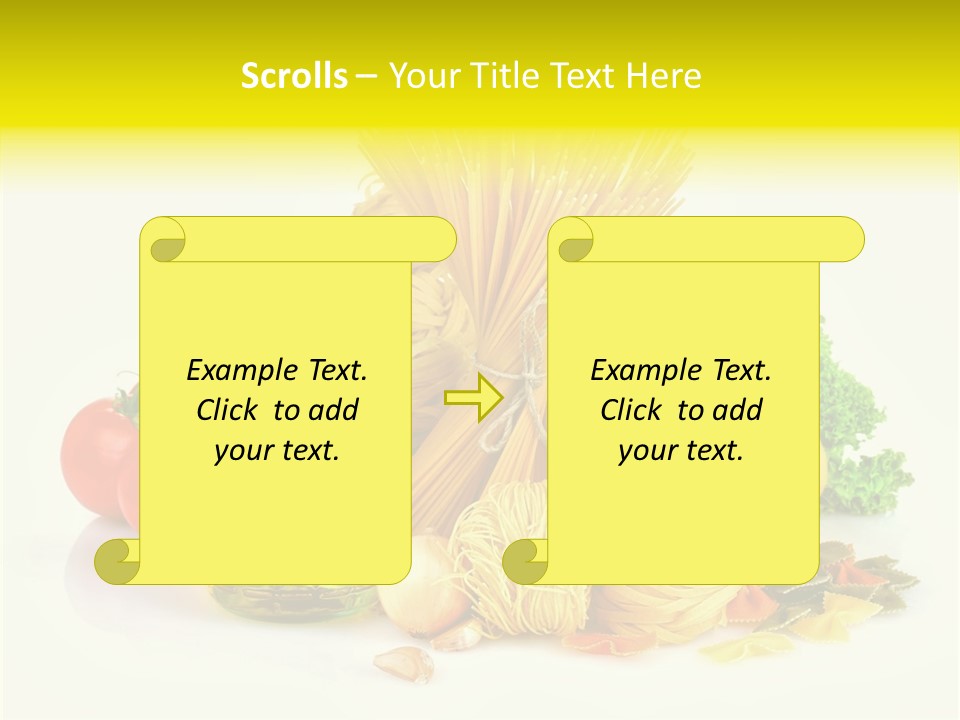 A Bunch Of Different Types Of Pasta And Vegetables PowerPoint Template