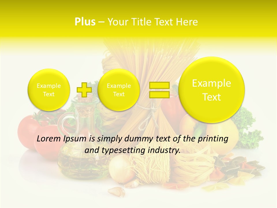 A Bunch Of Different Types Of Pasta And Vegetables PowerPoint Template