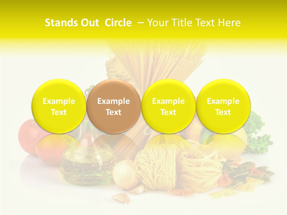 A Bunch Of Different Types Of Pasta And Vegetables PowerPoint Template