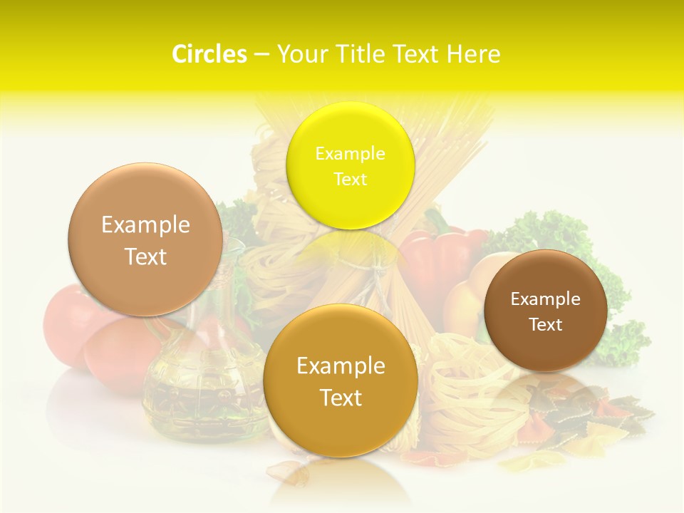 A Bunch Of Different Types Of Pasta And Vegetables PowerPoint Template