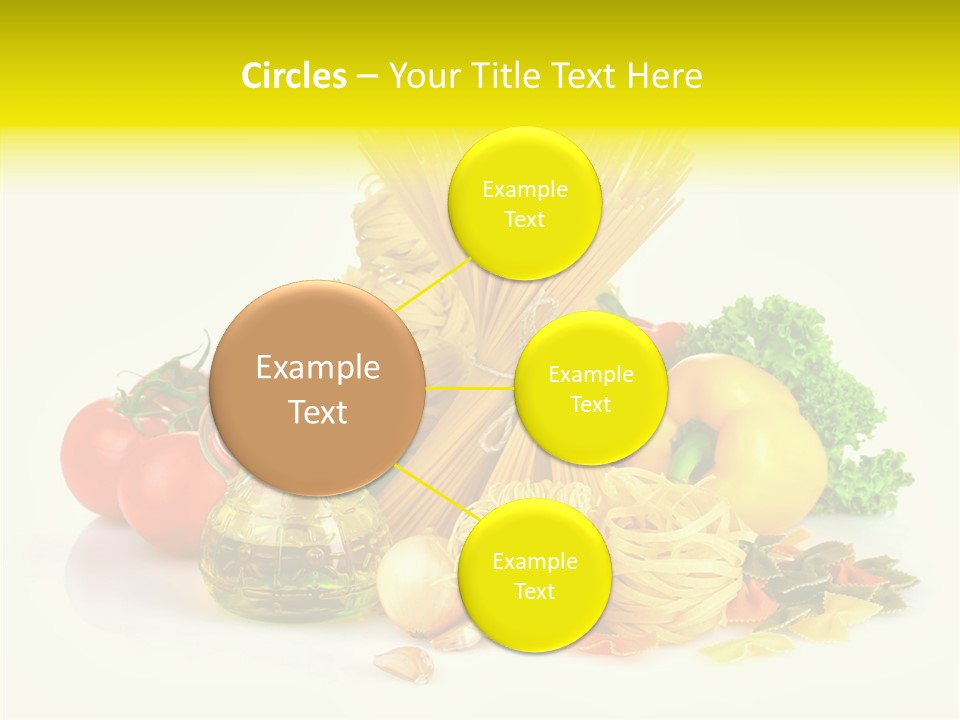 A Bunch Of Different Types Of Pasta And Vegetables PowerPoint Template