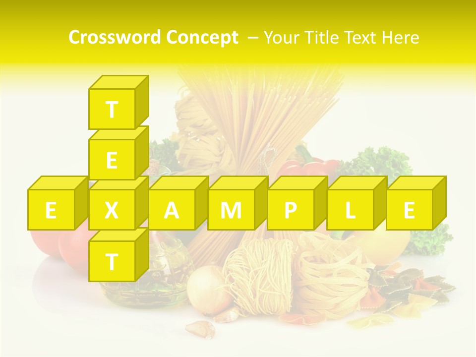 A Bunch Of Different Types Of Pasta And Vegetables PowerPoint Template