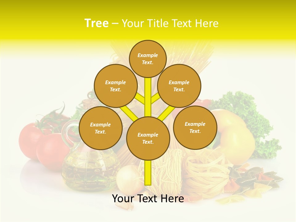 A Bunch Of Different Types Of Pasta And Vegetables PowerPoint Template