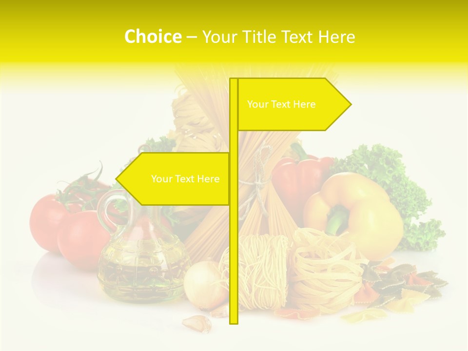 A Bunch Of Different Types Of Pasta And Vegetables PowerPoint Template
