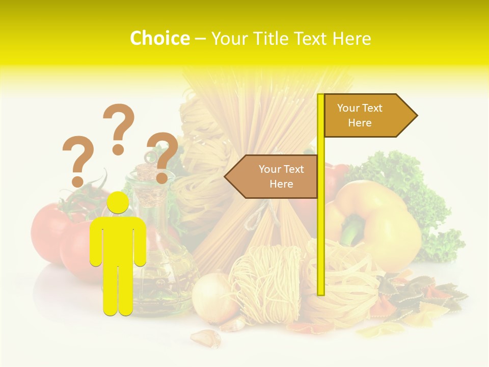 A Bunch Of Different Types Of Pasta And Vegetables PowerPoint Template