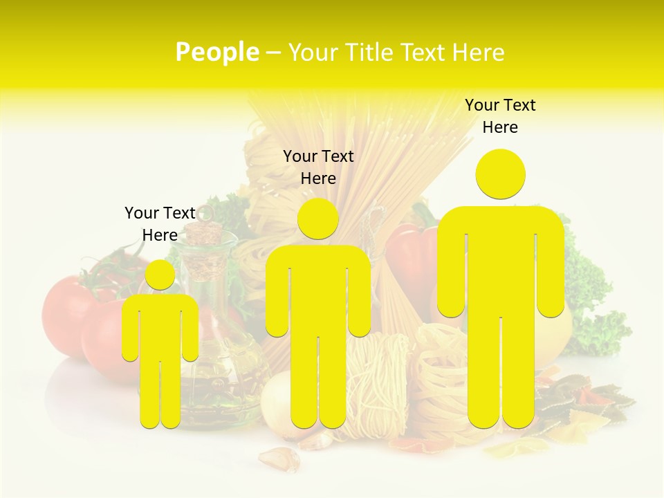 A Bunch Of Different Types Of Pasta And Vegetables PowerPoint Template