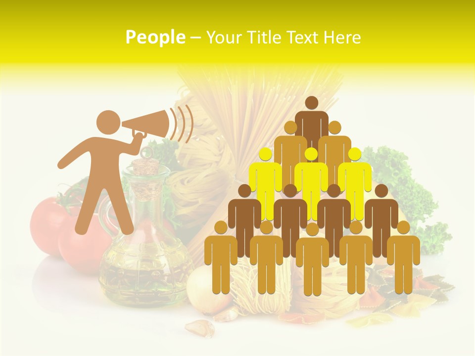 A Bunch Of Different Types Of Pasta And Vegetables PowerPoint Template