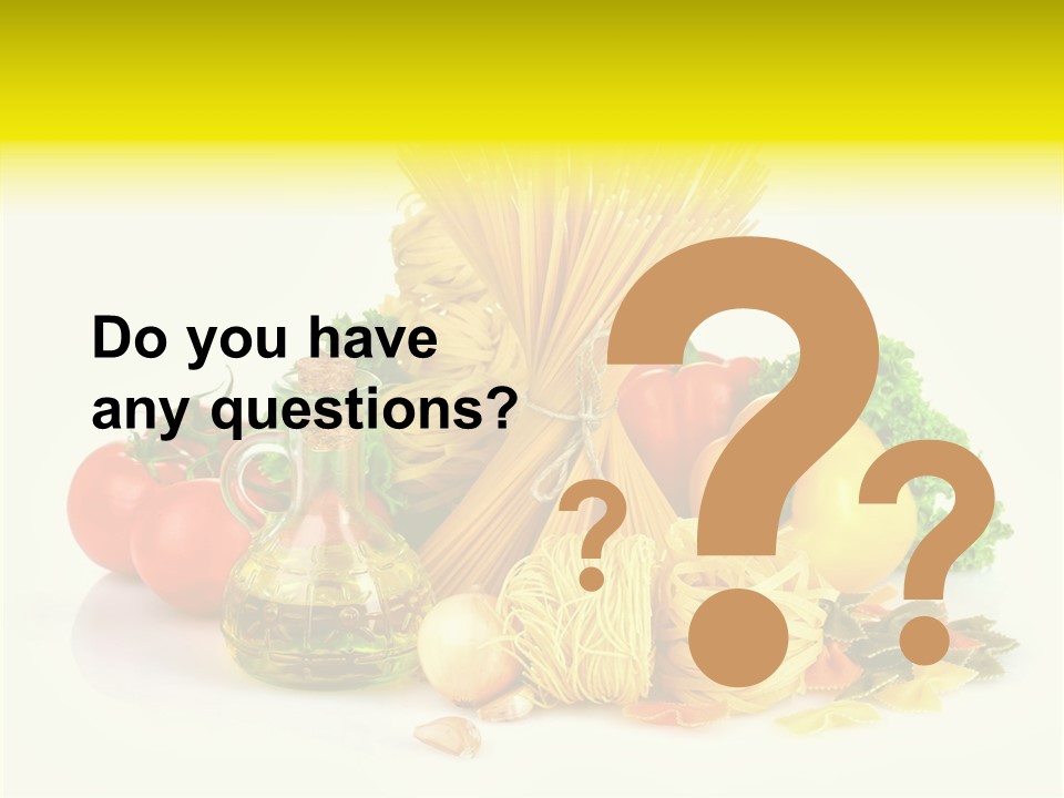 A Bunch Of Different Types Of Pasta And Vegetables PowerPoint Template