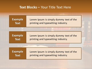 A Laptop Computer Sitting On Top Of A Wooden Desk PowerPoint Template