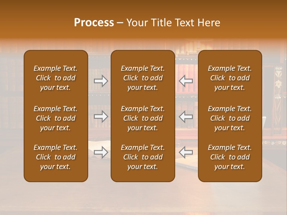 A Laptop Computer Sitting On Top Of A Wooden Desk PowerPoint Template