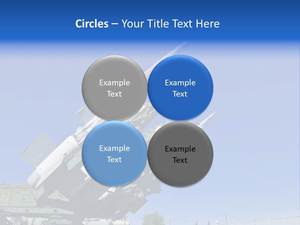 A Group Of Missiles Sitting On Top Of Each Other PowerPoint Template