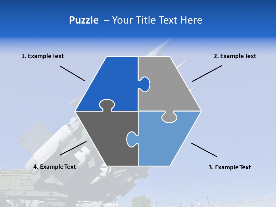 A Group Of Missiles Sitting On Top Of Each Other PowerPoint Template