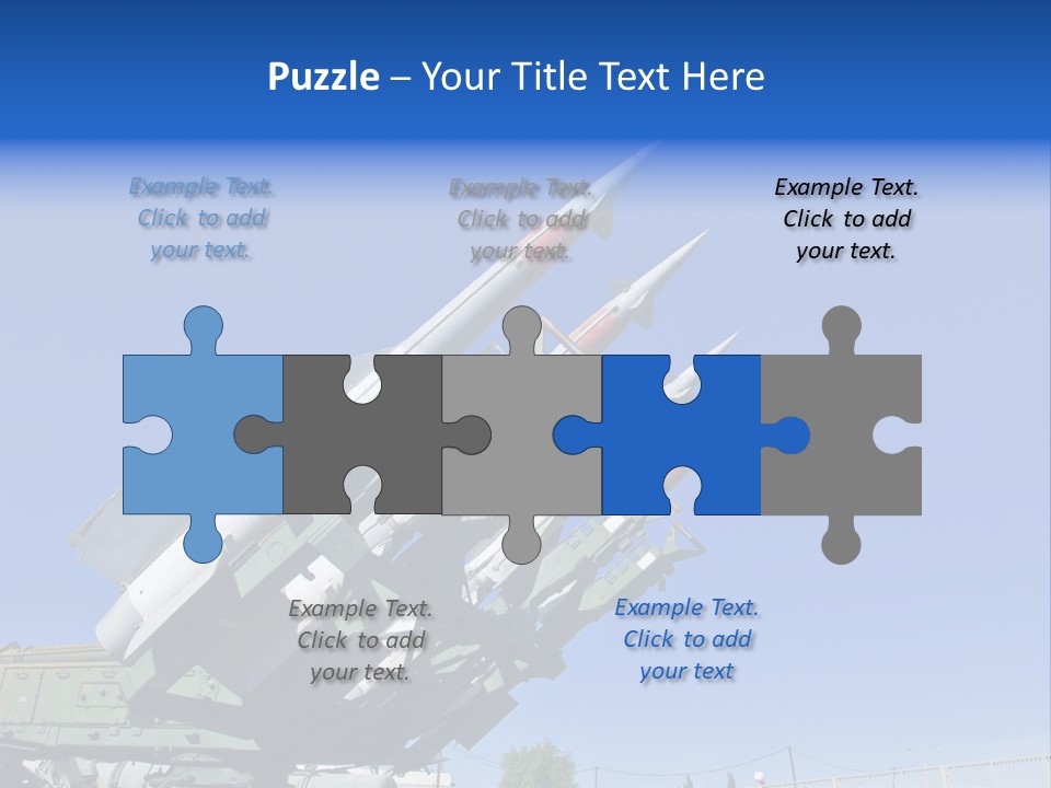 A Group Of Missiles Sitting On Top Of Each Other PowerPoint Template