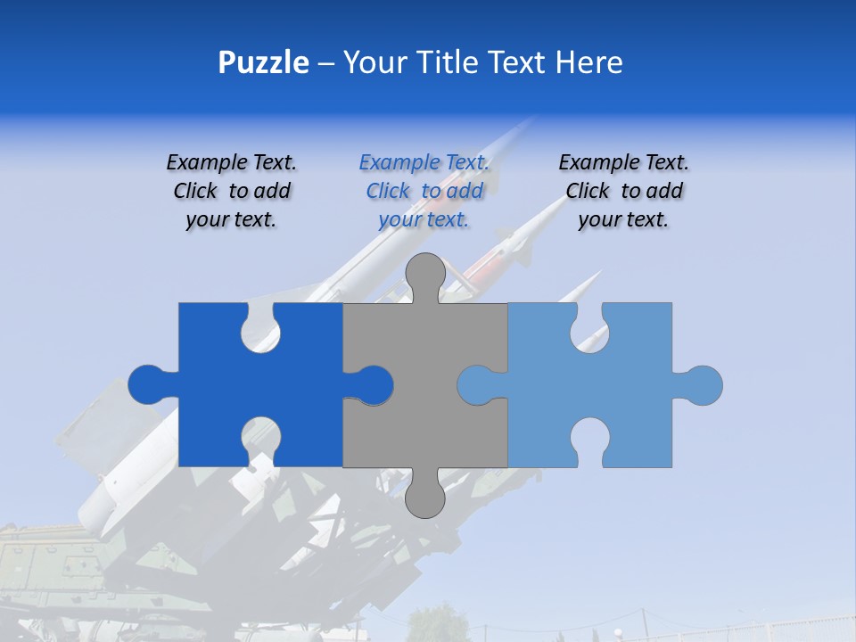 A Group Of Missiles Sitting On Top Of Each Other PowerPoint Template