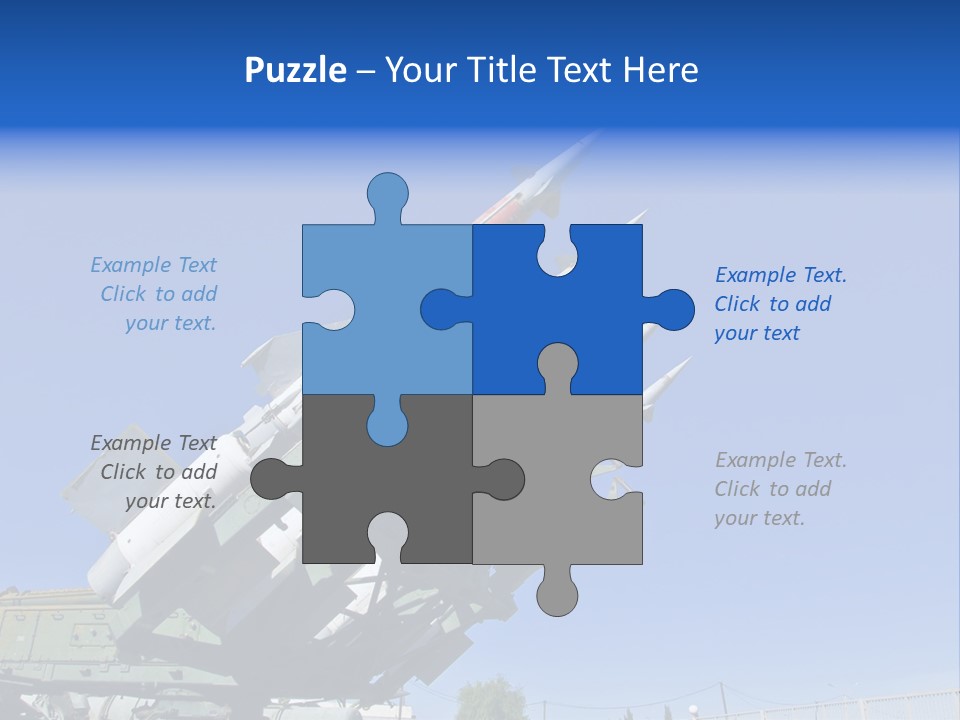 A Group Of Missiles Sitting On Top Of Each Other PowerPoint Template