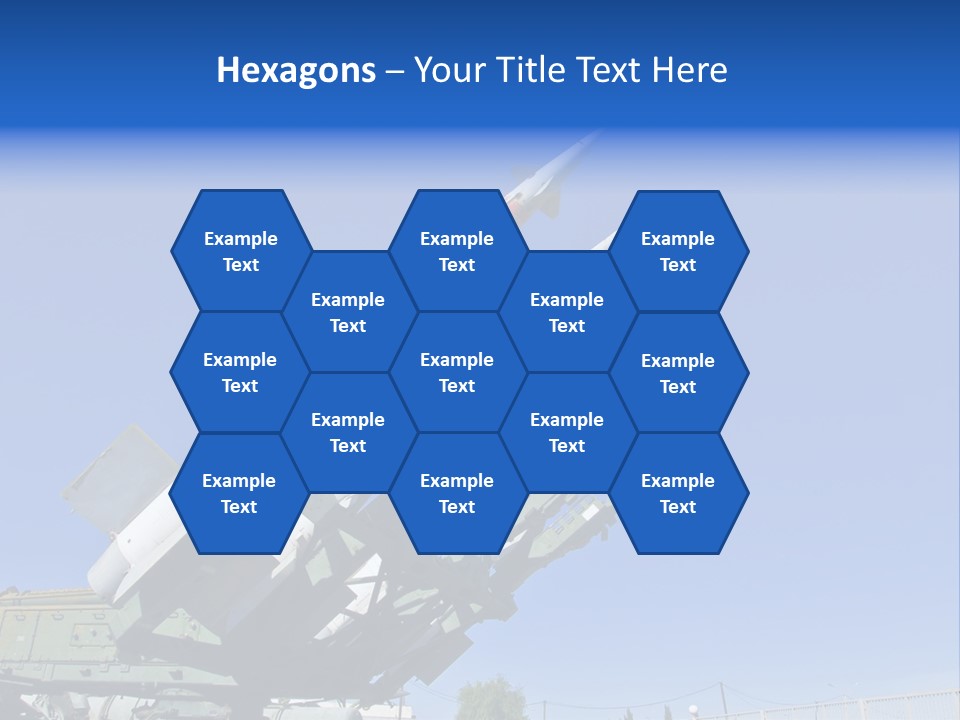 A Group Of Missiles Sitting On Top Of Each Other PowerPoint Template
