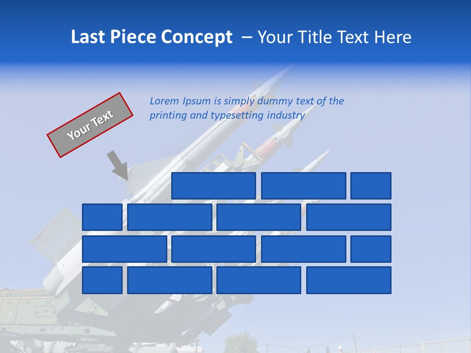 A Group Of Missiles Sitting On Top Of Each Other PowerPoint Template