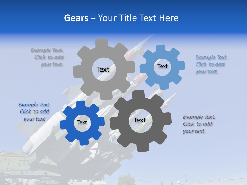 A Group Of Missiles Sitting On Top Of Each Other PowerPoint Template