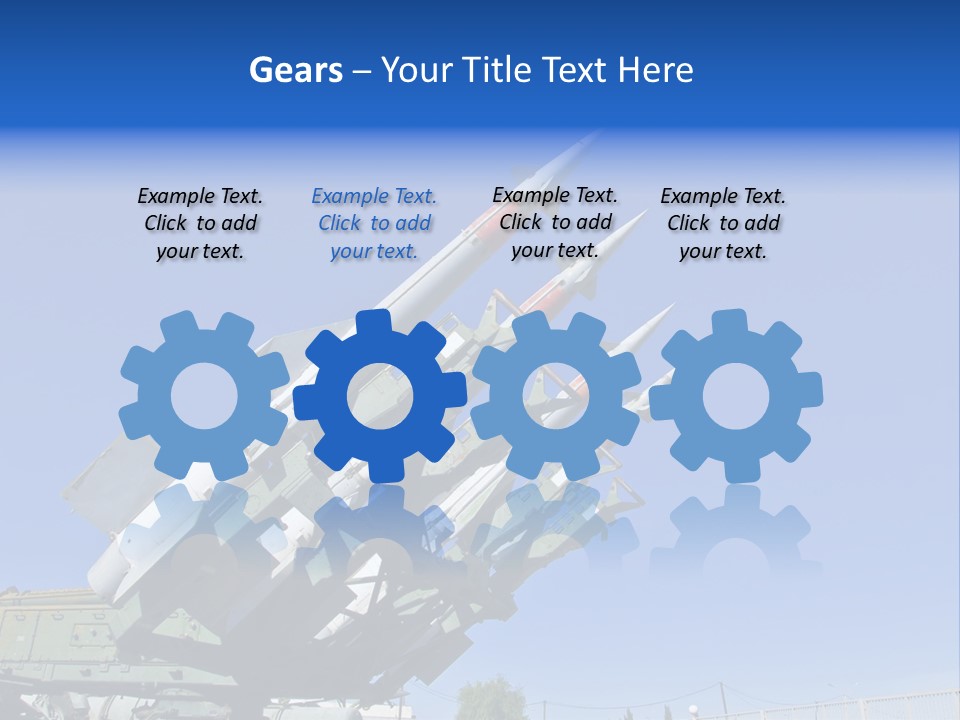 A Group Of Missiles Sitting On Top Of Each Other PowerPoint Template