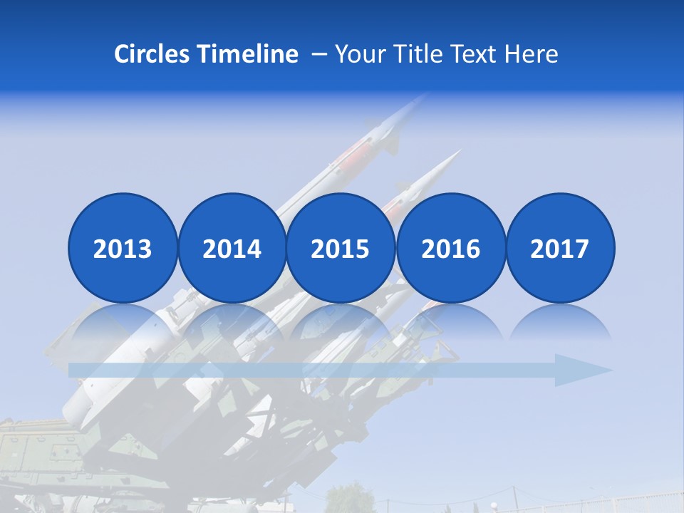 A Group Of Missiles Sitting On Top Of Each Other PowerPoint Template