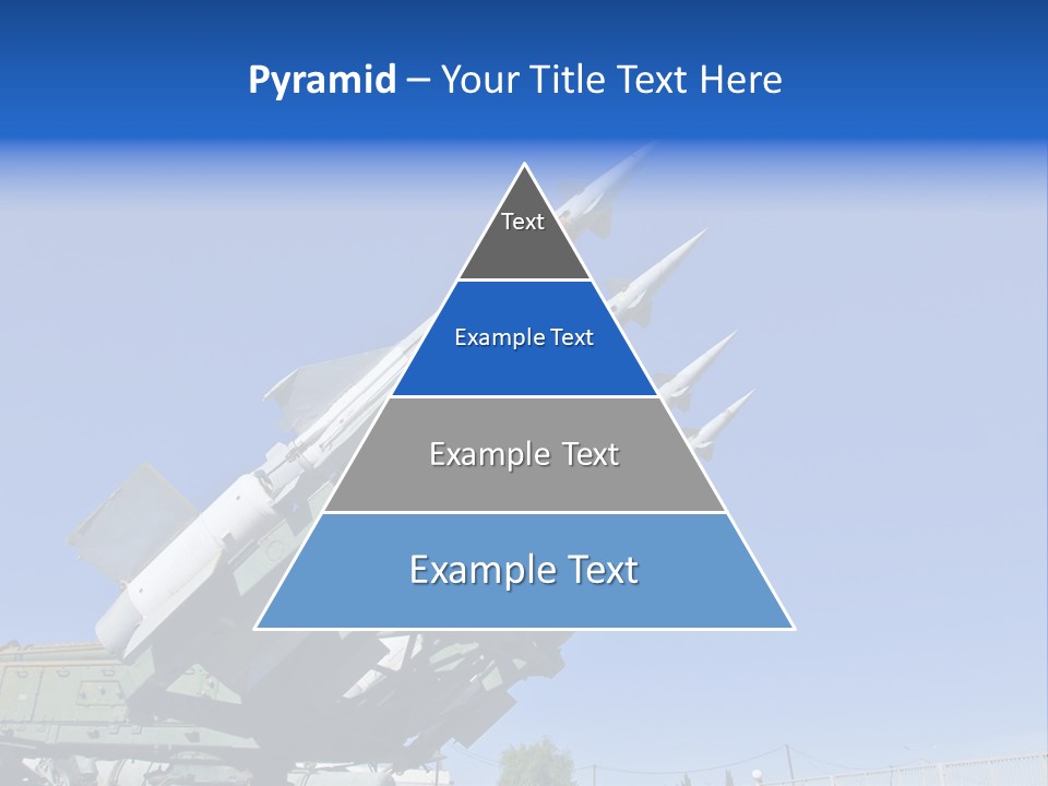 A Group Of Missiles Sitting On Top Of Each Other PowerPoint Template