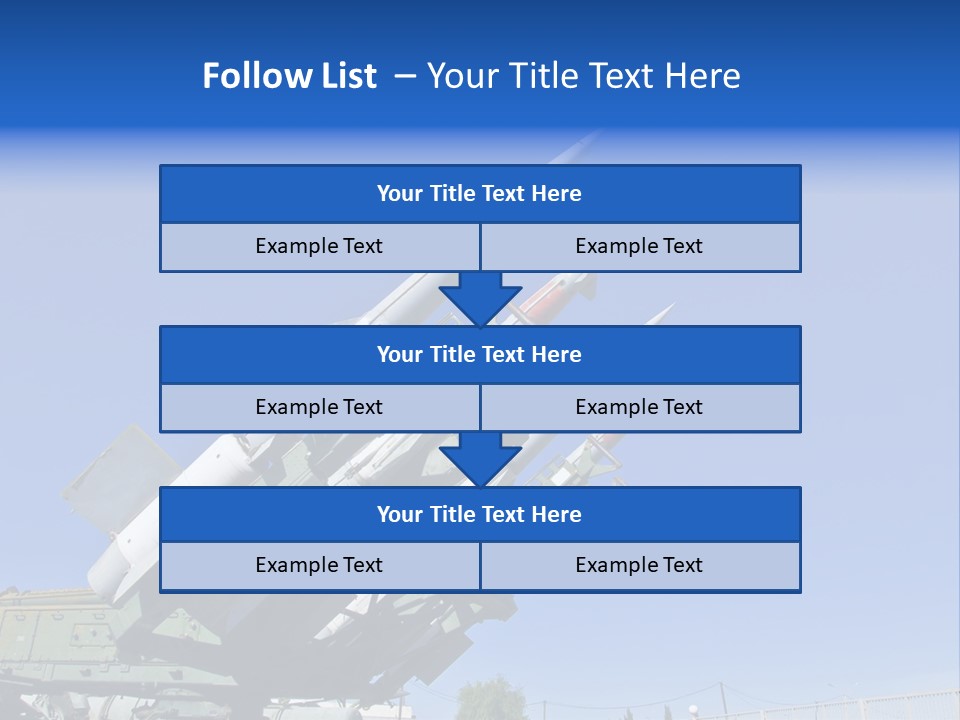 A Group Of Missiles Sitting On Top Of Each Other PowerPoint Template