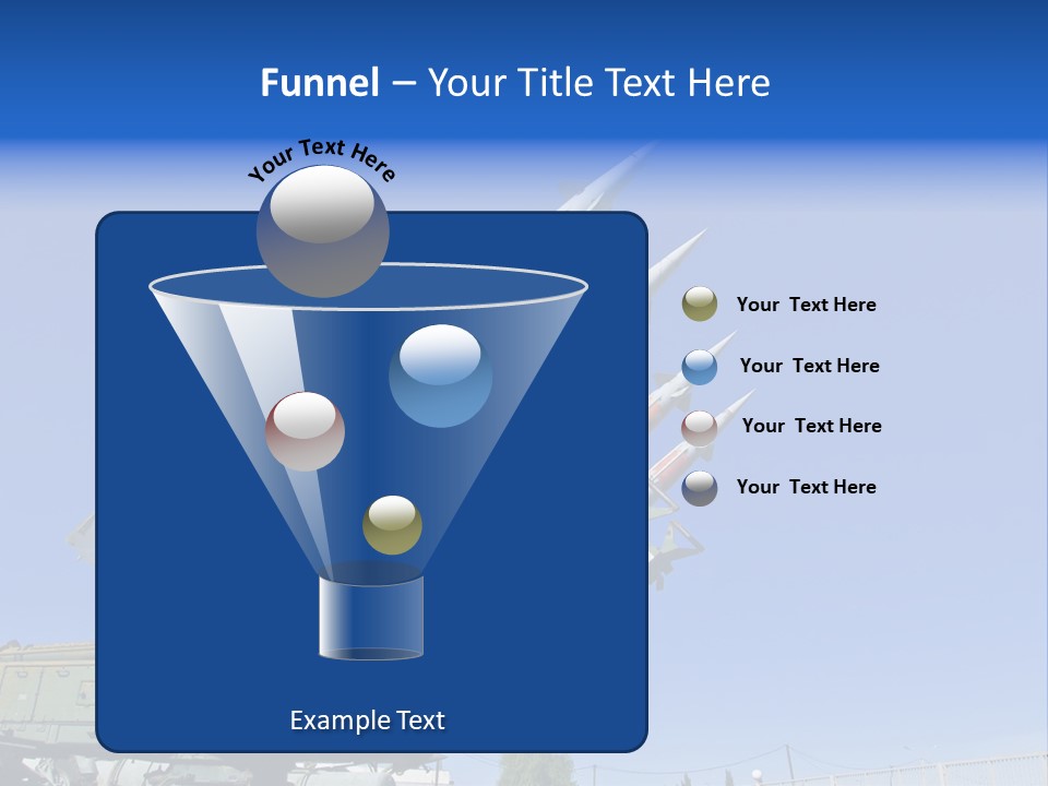 A Group Of Missiles Sitting On Top Of Each Other PowerPoint Template