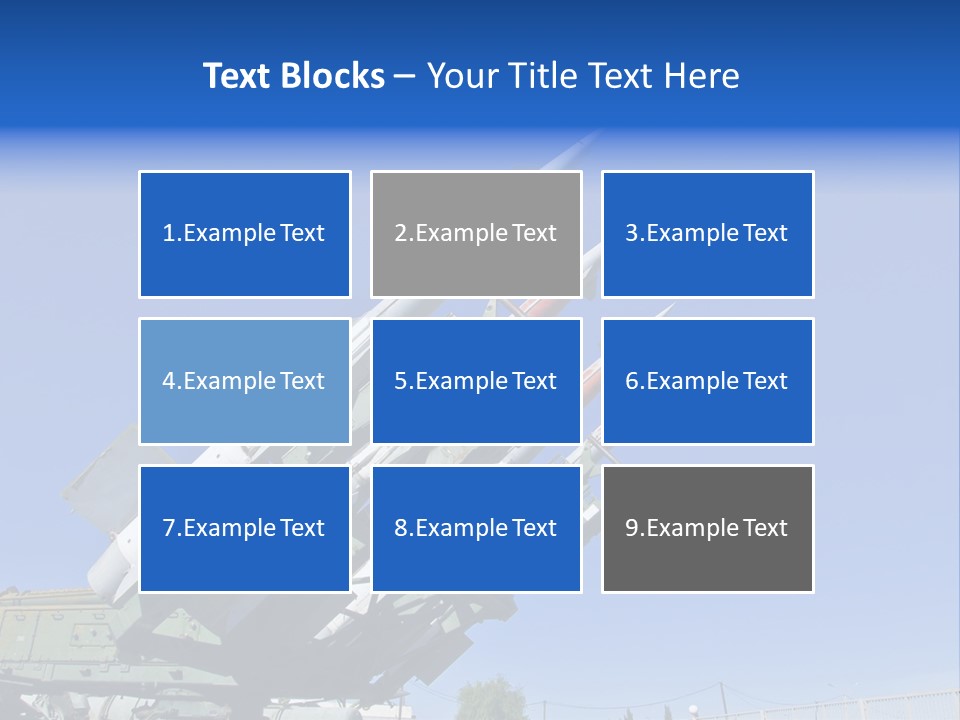A Group Of Missiles Sitting On Top Of Each Other PowerPoint Template
